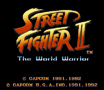 Street Fighter II (USA) screen shot title